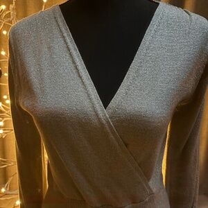 Vertigo Soft Gold Metallic Dress – NWT